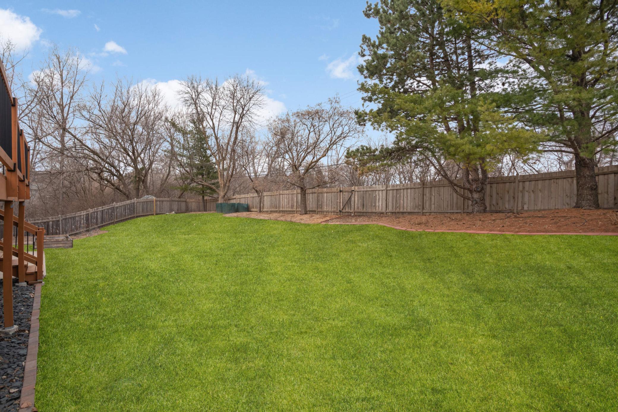 Spacious back yard