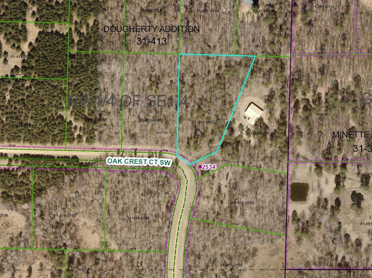Property photo for Lot 10 OAK CREST Court SW, Backus, MN 56435