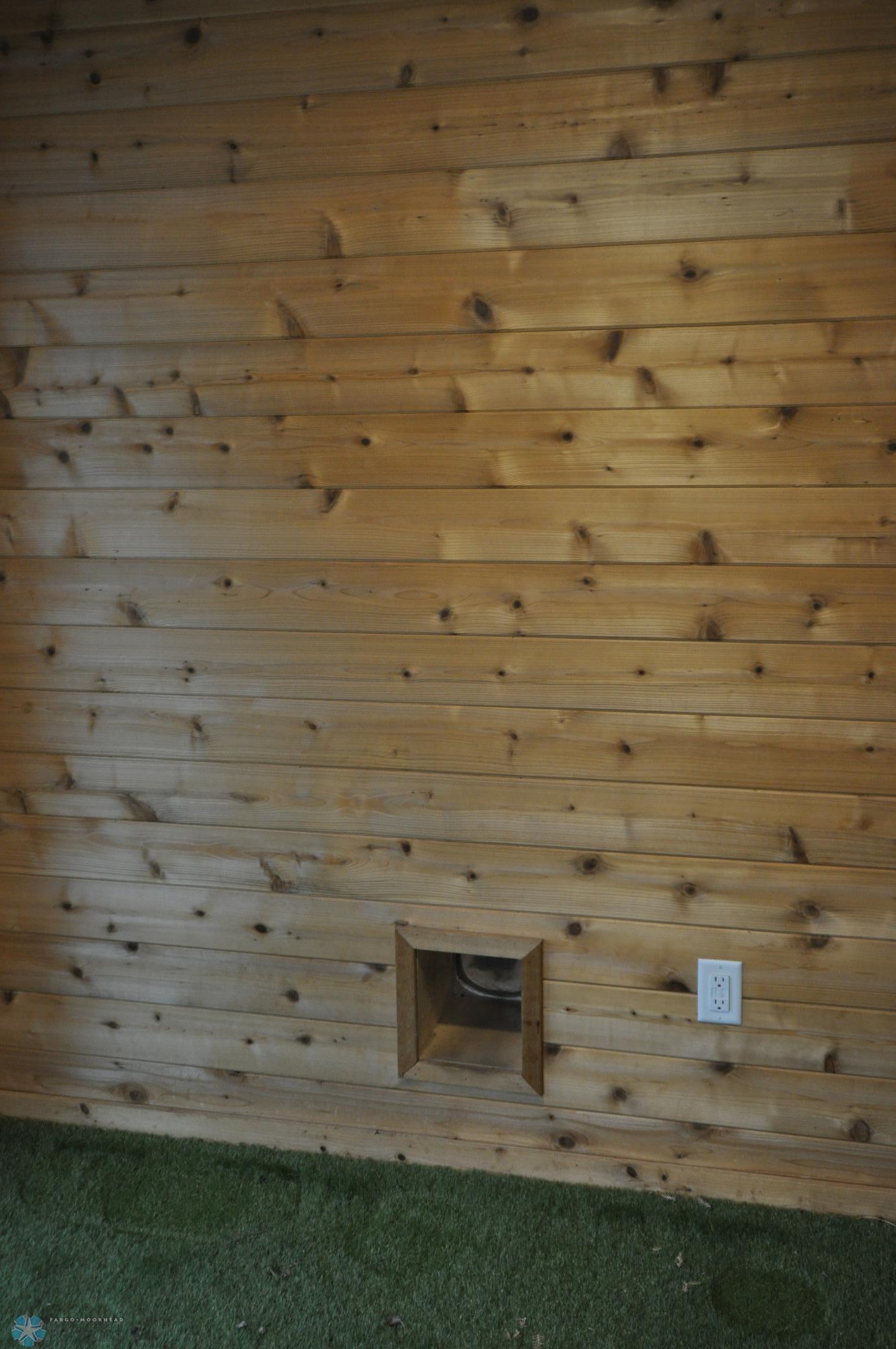 Pet door to sun room