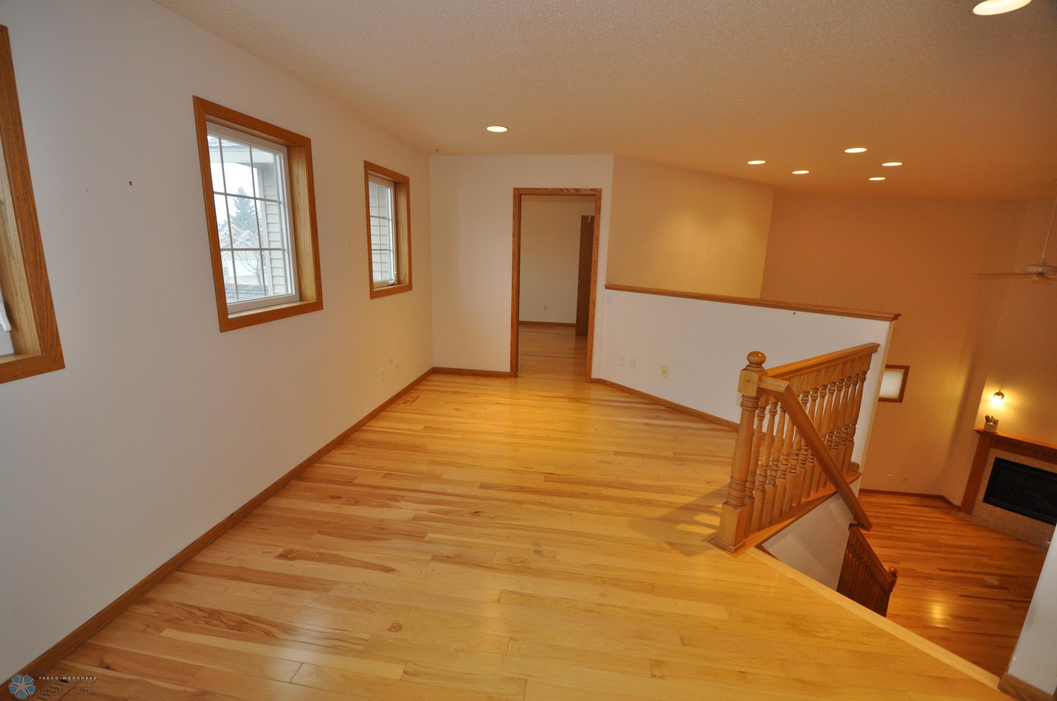 Upstairs study area