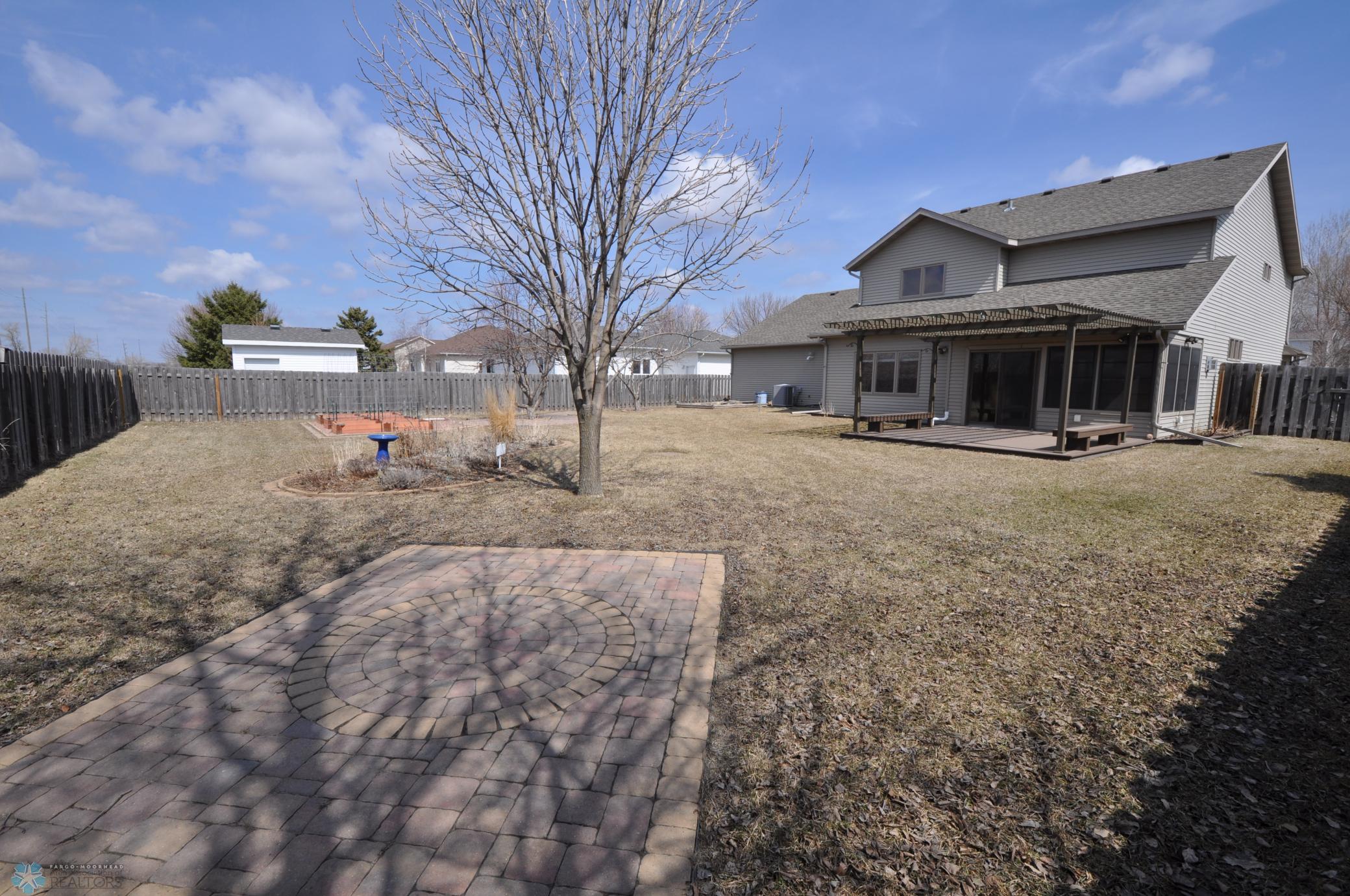 Paver patio in the back yard