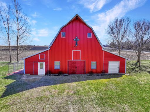 Beautiful well taken care of barn with tin roof