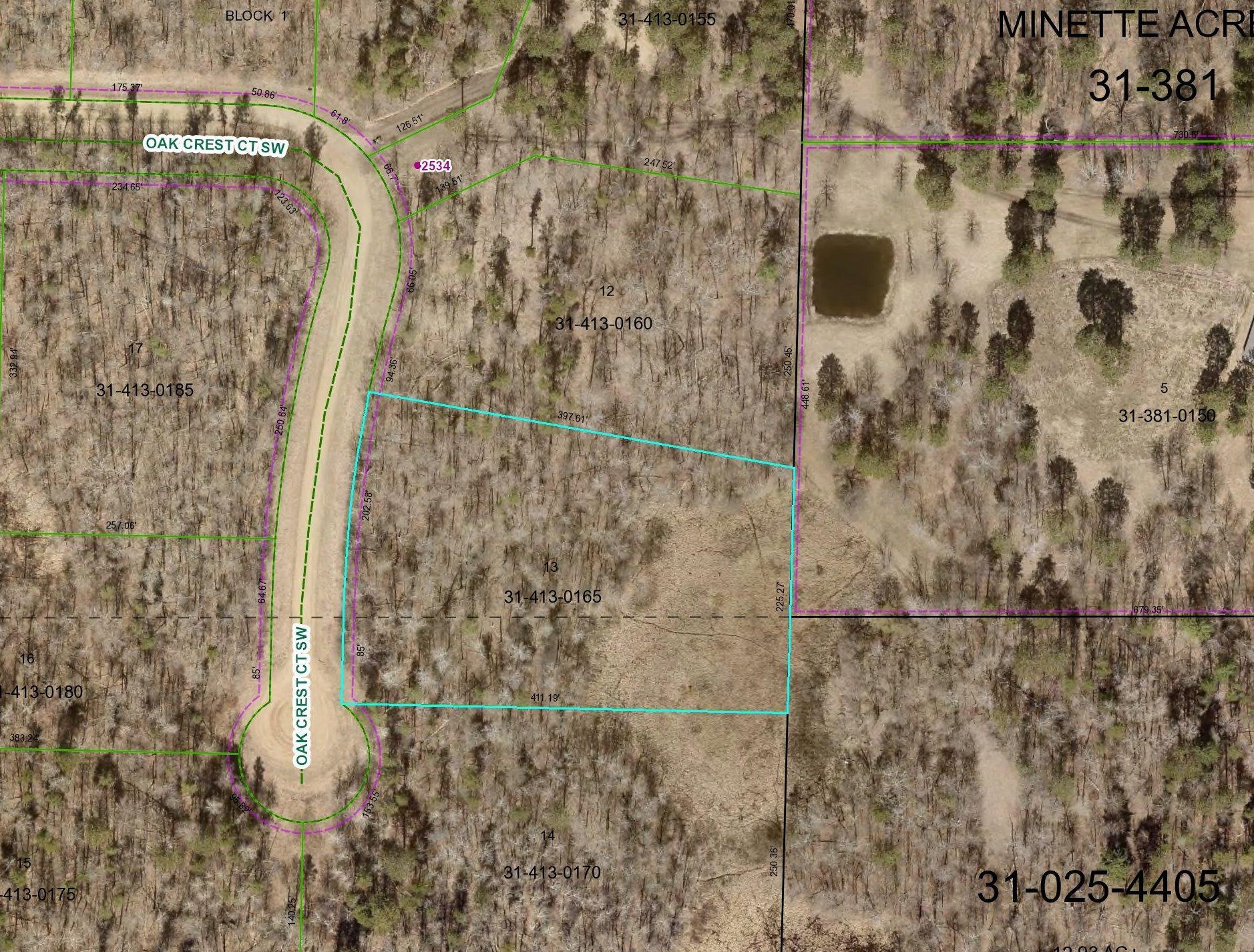 Property photo for Lot 13 OAK CREST Court SW, Backus, MN 56435