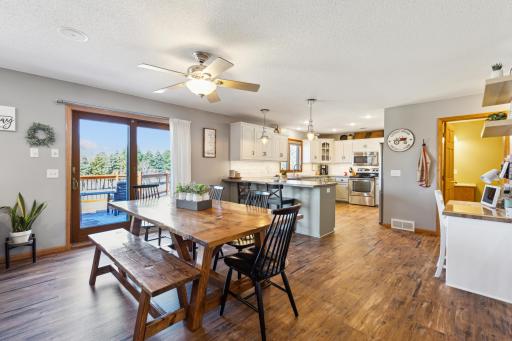 Love, love, love the kitchen and dining room. From the unbelievable wood flooring to the warm paint colors to the awesome layout, this one is a 10+!