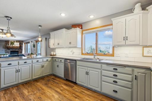 Another view of the fabulous kitchen! Look at all of the storage! So many cupboards and drawers to help make staying organized a breeze! This may just be your dream kitchen!