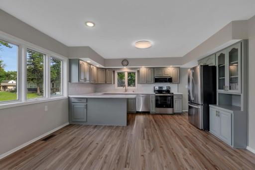 1 Lots of natural light, new stainless steel appliances.
