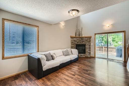Beautiful Gas Fireplace in main level living room