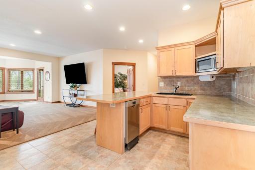 Lower Level Wet Bar w/ dishwasher, fridge and Microwave