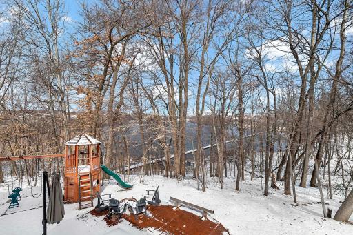 Wow! This can be your view everyday out your back window!!! The yard is big enough for entertaining and playing. Playset and dome set stay with the home!