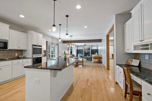 The expansive kitchen is sure to impress!