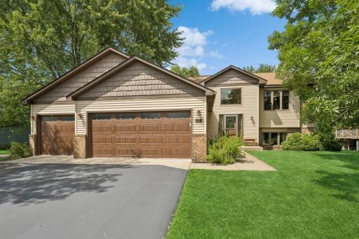 These beautiful garage doors set the tone for the home's style.