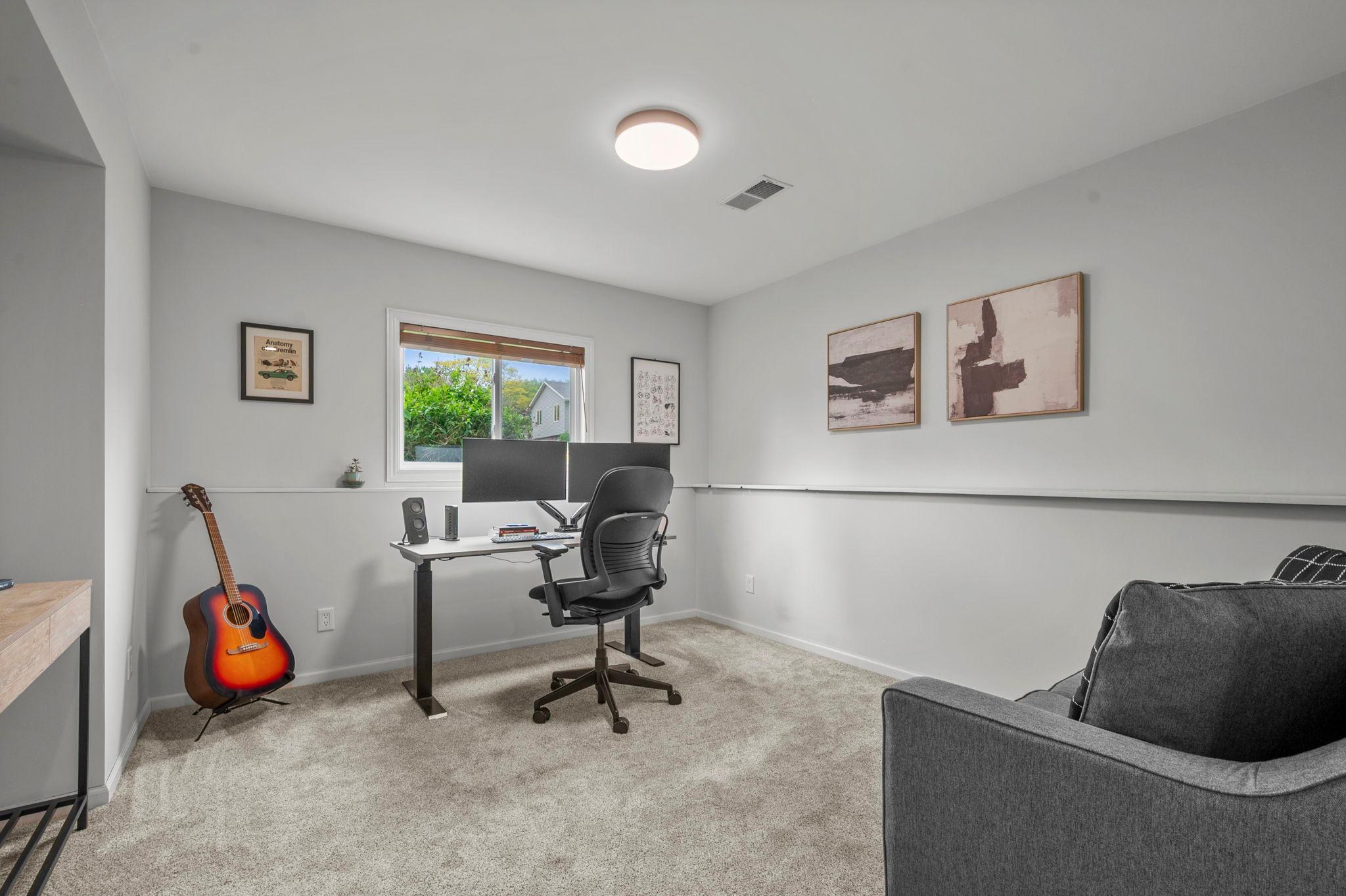 Office space in lower level.