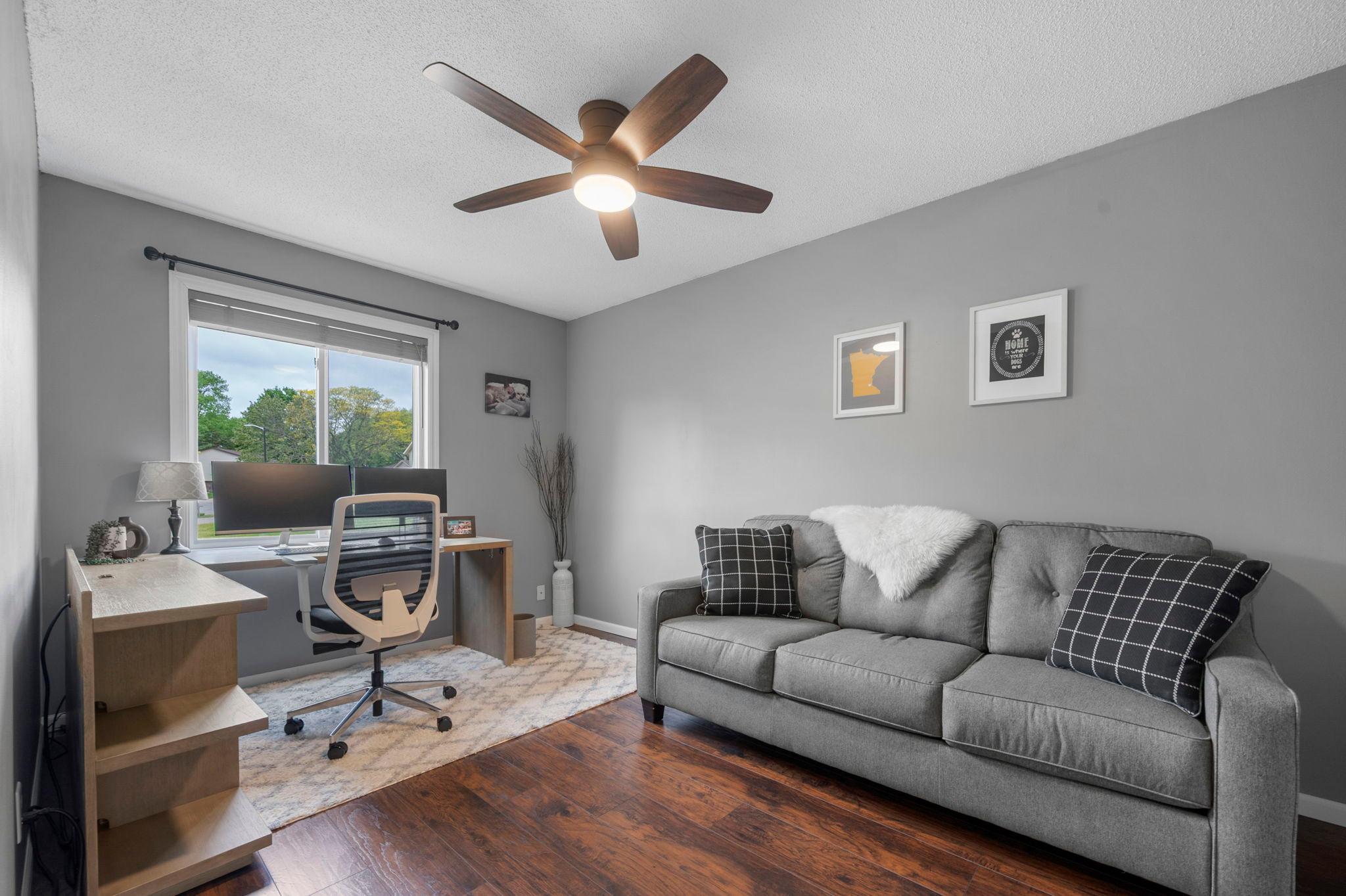 2nd bedroom being used for an office.