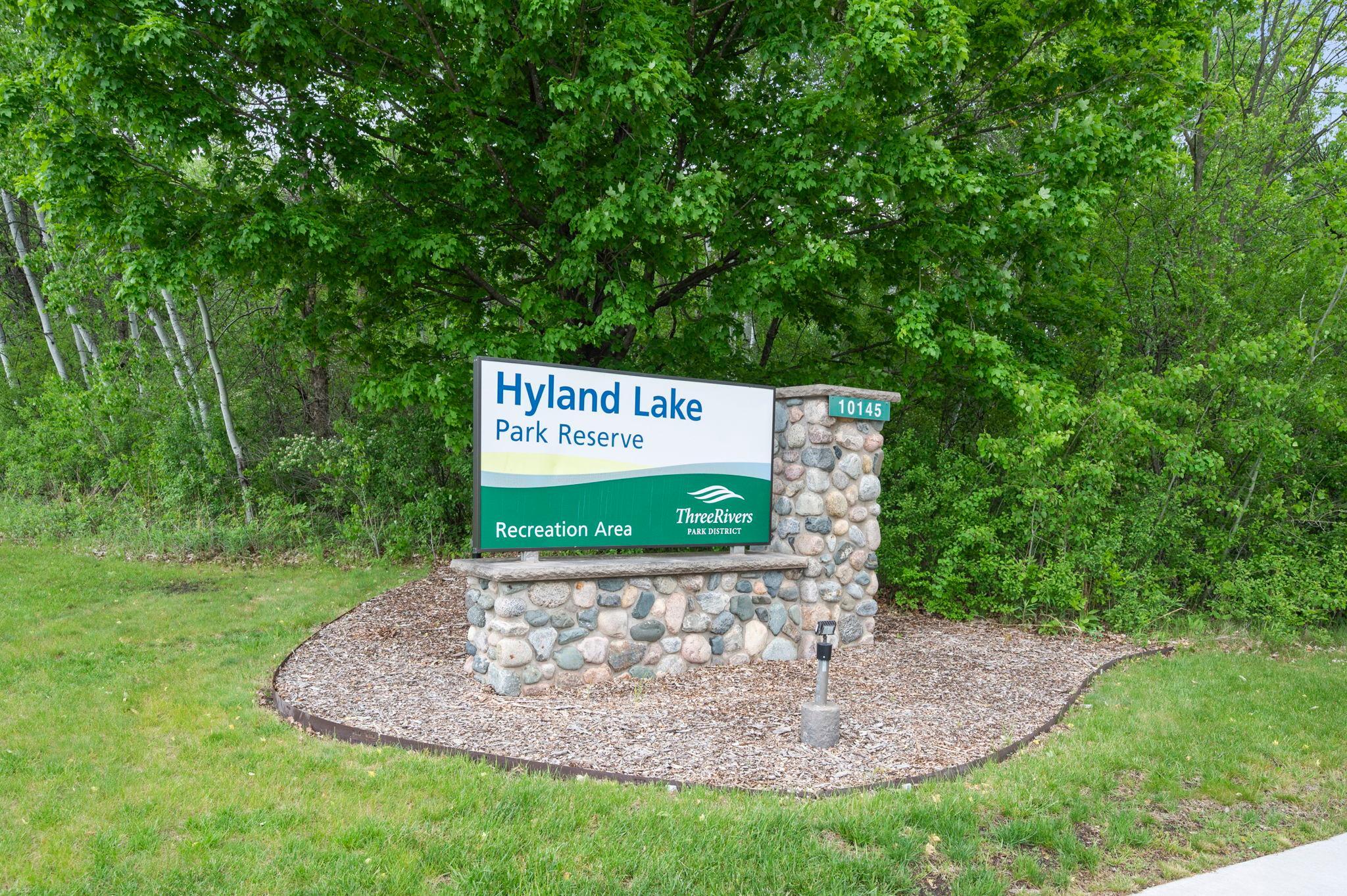 Hyland Park is a short distance from you for all your outdoor adventures.