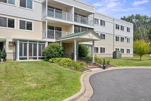 Owner Entrance- Your balcony is right over the awning!