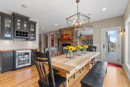 The semi open concept floor plan allows for multiple living and entertaining spaces.