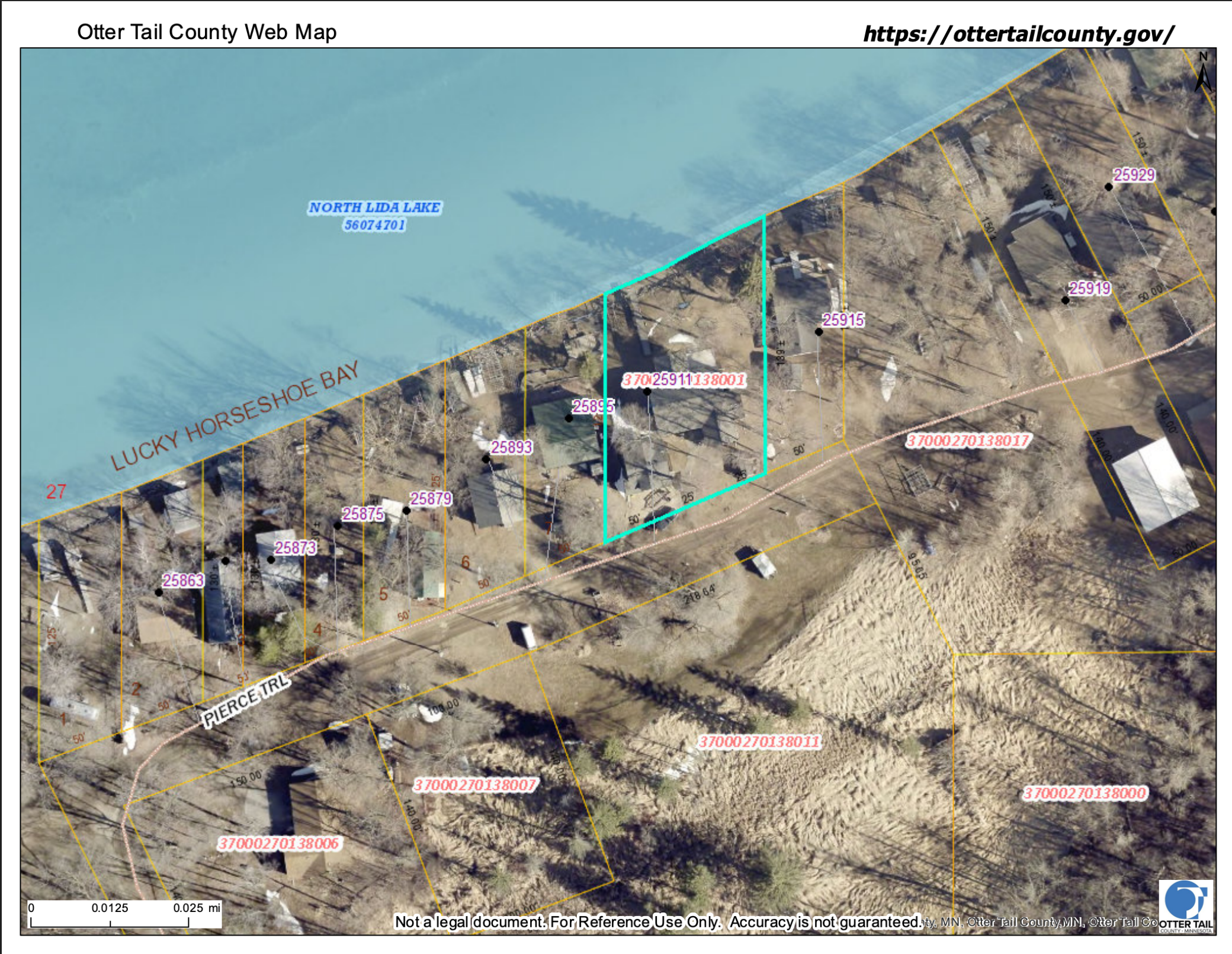 Parcel Outline 25911 Pierce Tr