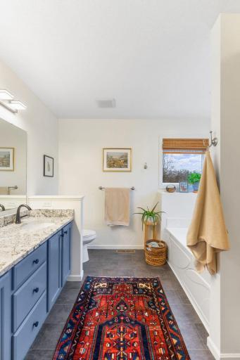 2 Large windows in bathroom