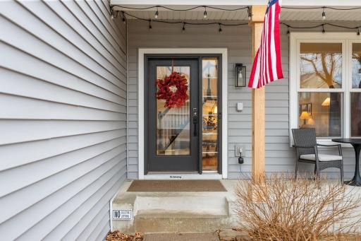 New glass front door