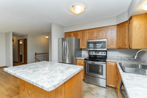 Updated kitchen with stainless appliances