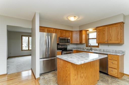 Updated kitchen with stainless appliances