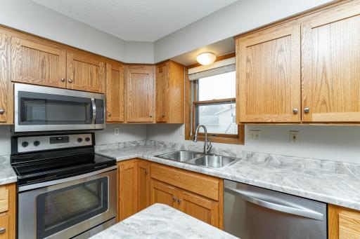 Updated kitchen with stainless appliances