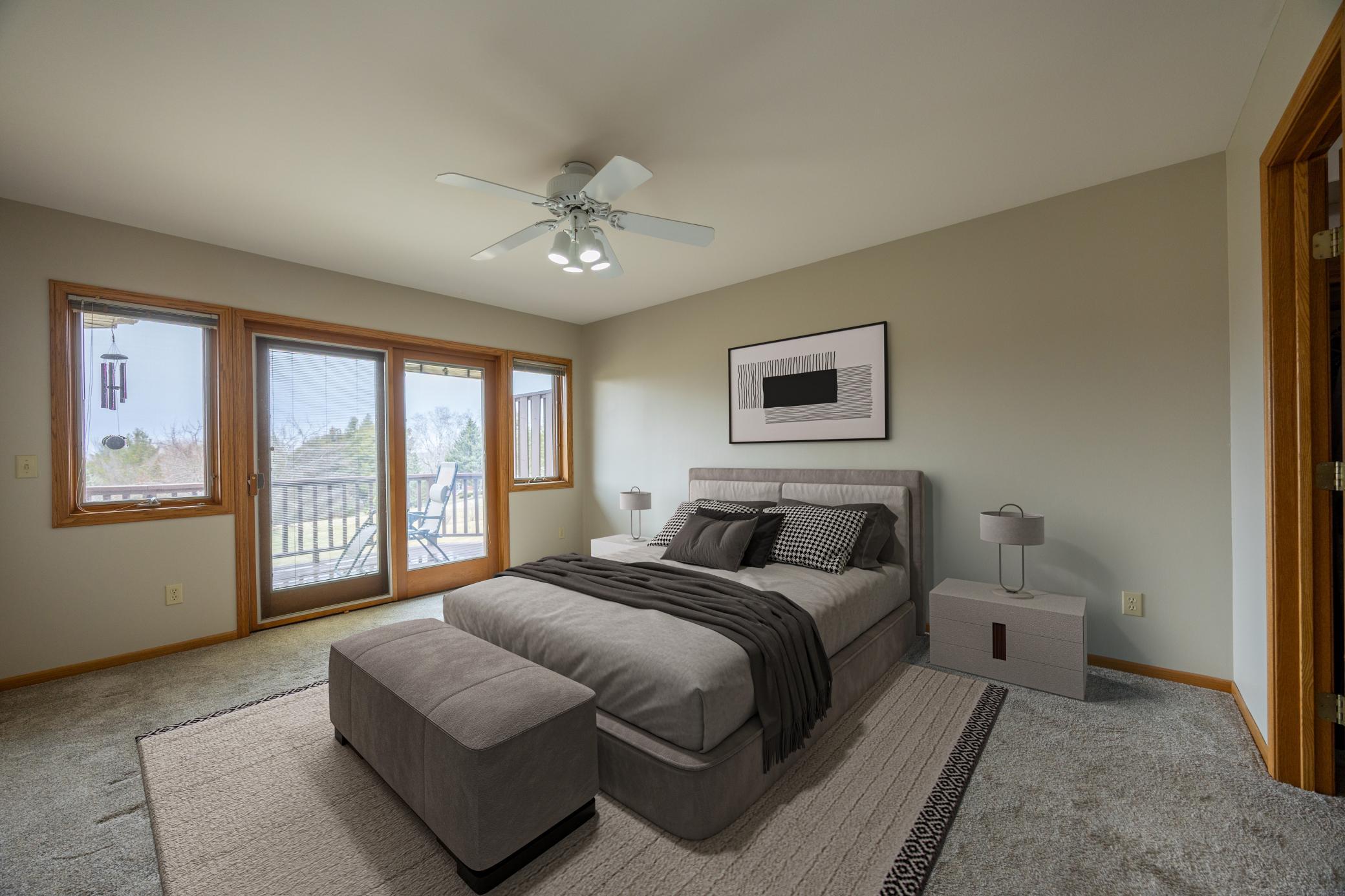 Primary bedroom with ensuite