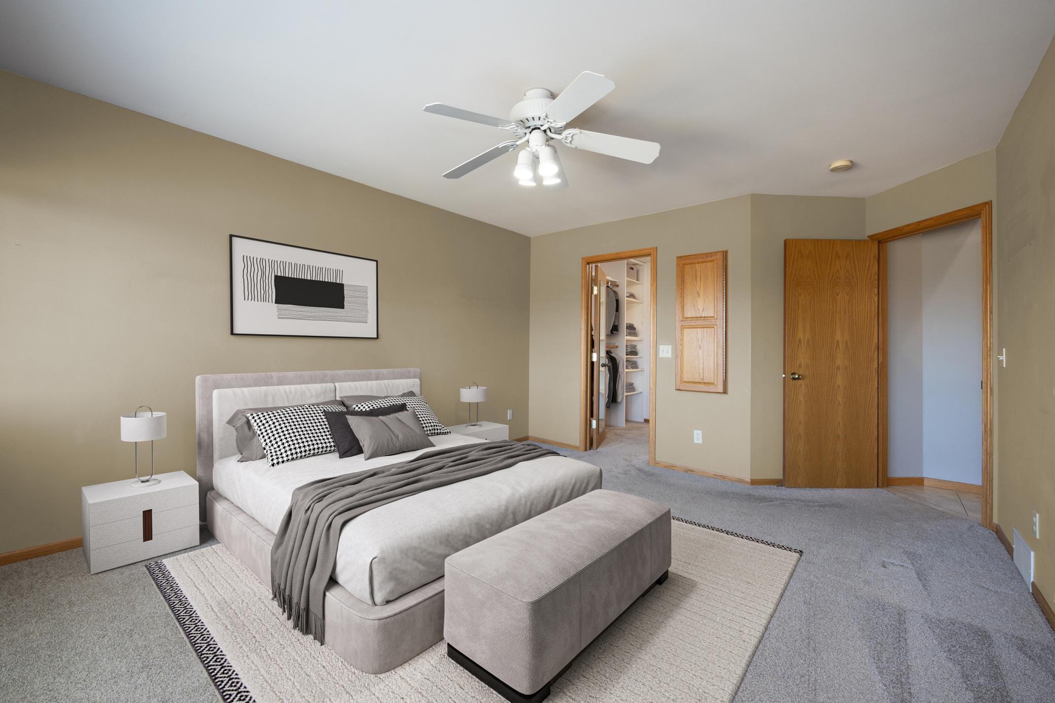 Primary bedroom with ensuite