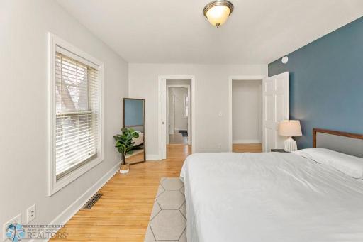 Spacious room w/ walk-through closet to ensuite 4-piece bath.