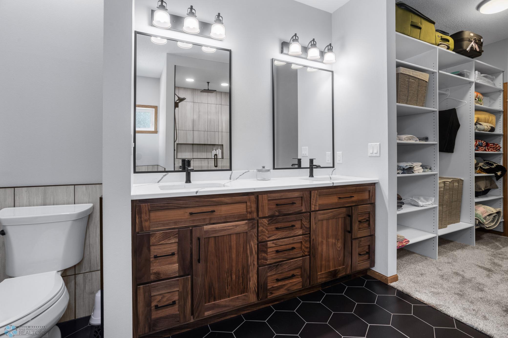 Gorgeous NEW Walnut and Quartz Vanity
