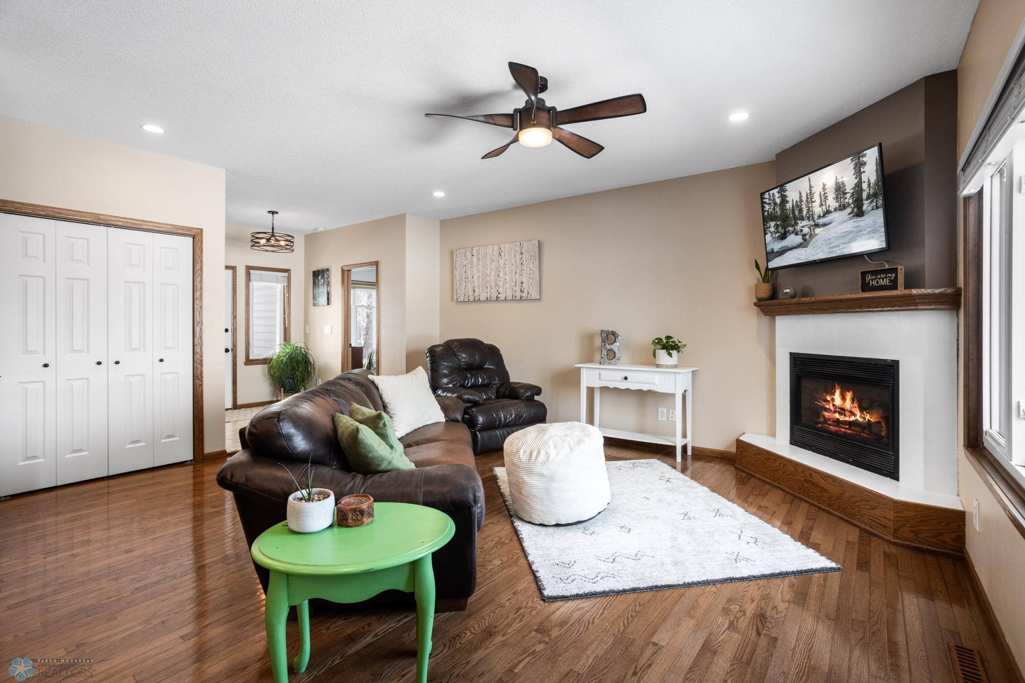 Living Room with Hardwood Flooring
