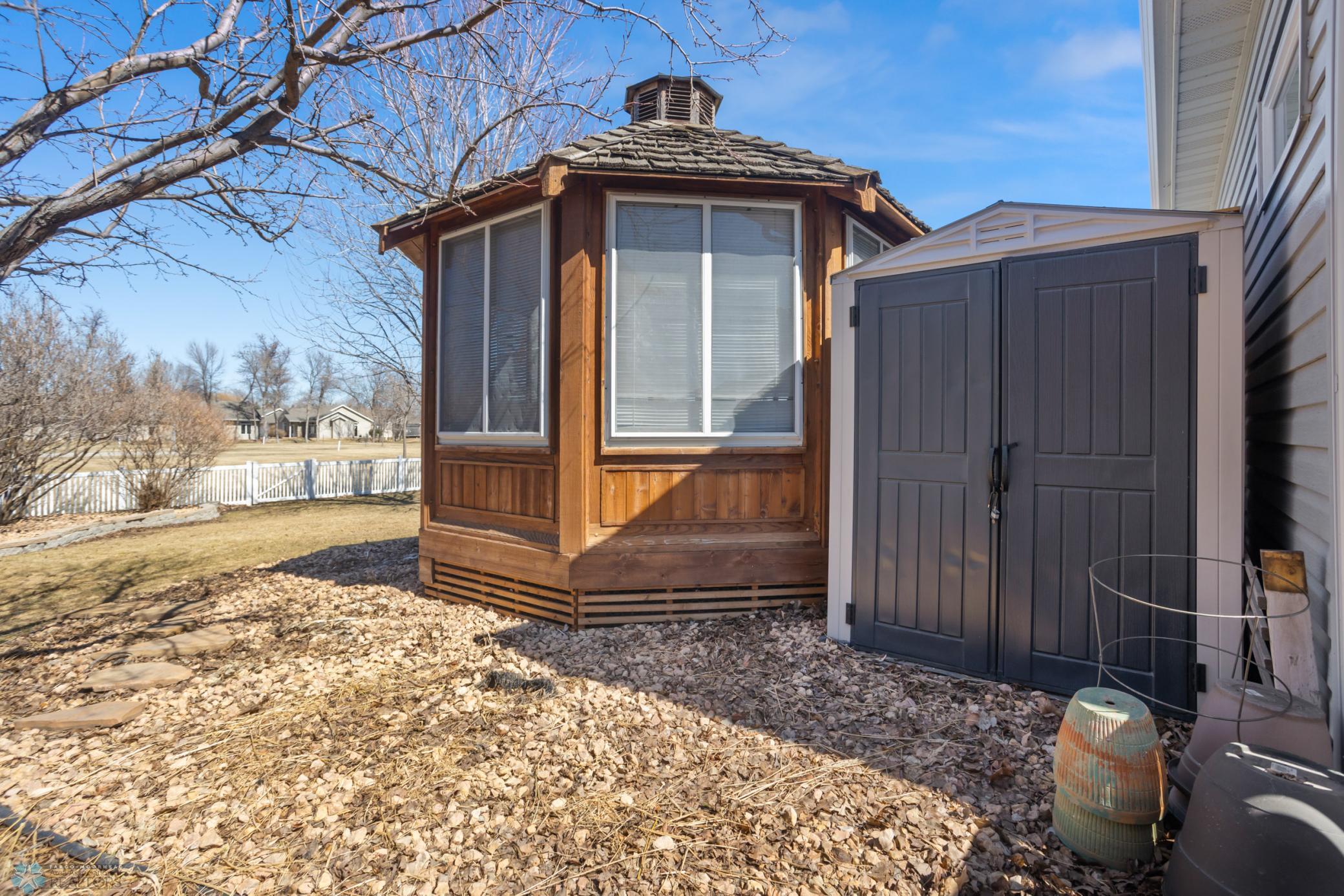 Gazebo and Garden Shed