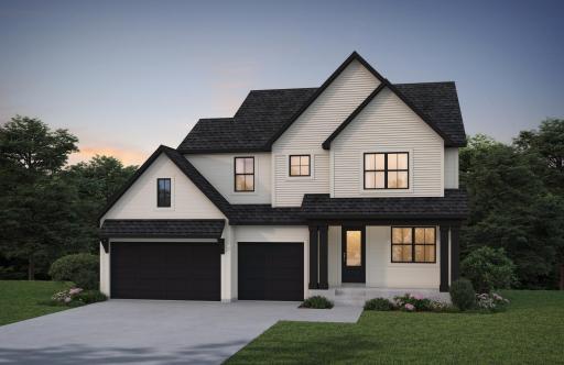 The Westley Sport is currently under construction and available for closing October 14th. . The home offers great curb appeal! Note the black Marvin windows which add so much character to the home.
