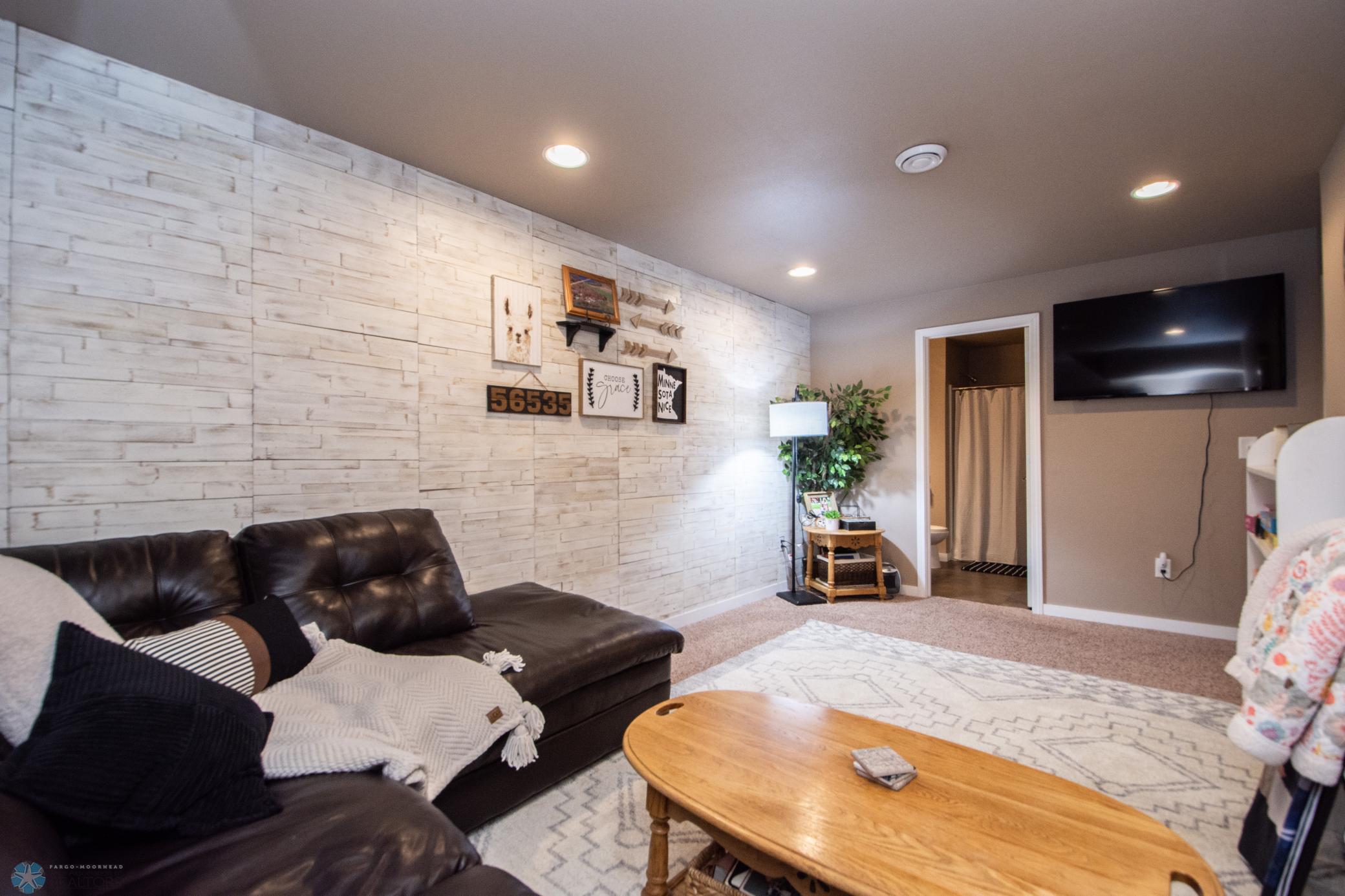basement family room