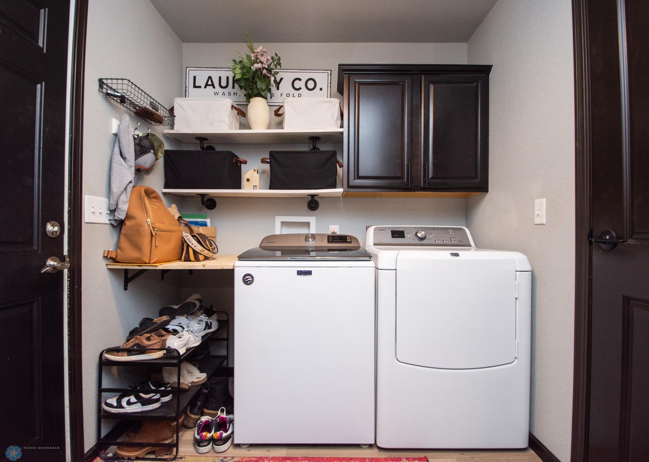 drop zone/main floor laundry-washer and dryer included!