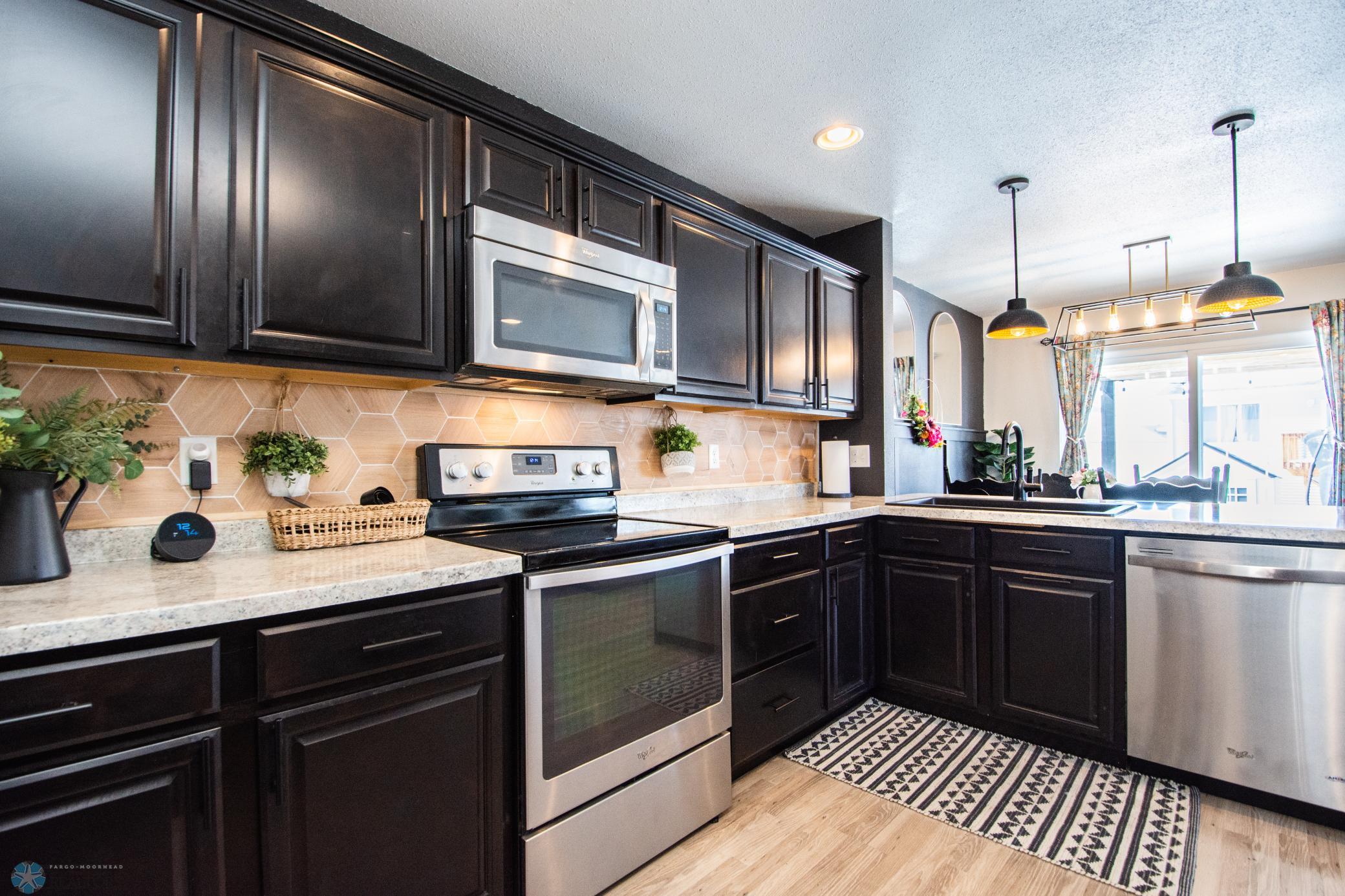 kitchen-stainless steel appliances