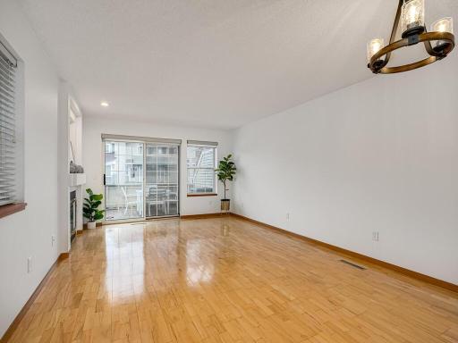 Easy access to your private patio through the sliding glass doors.