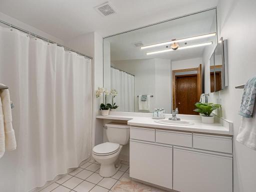 Large primary bathroom on the second floor.