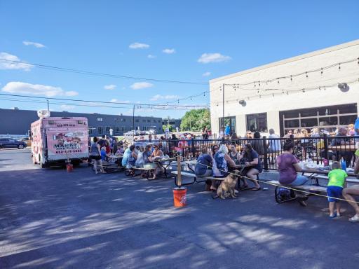 Luce Line Brewing is a great local taphouse with food trucks and a spacious patio, with access just off of the Luce Line Trail.