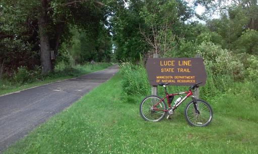 Luce Line Trail head is just a mile away! "For ambitious trail users, the Luce Line State Trail continues West of Vicksburg Lane on crushed limestone through Minnesota Prairie for more than 60 miles, nearly to Hutchinson."
