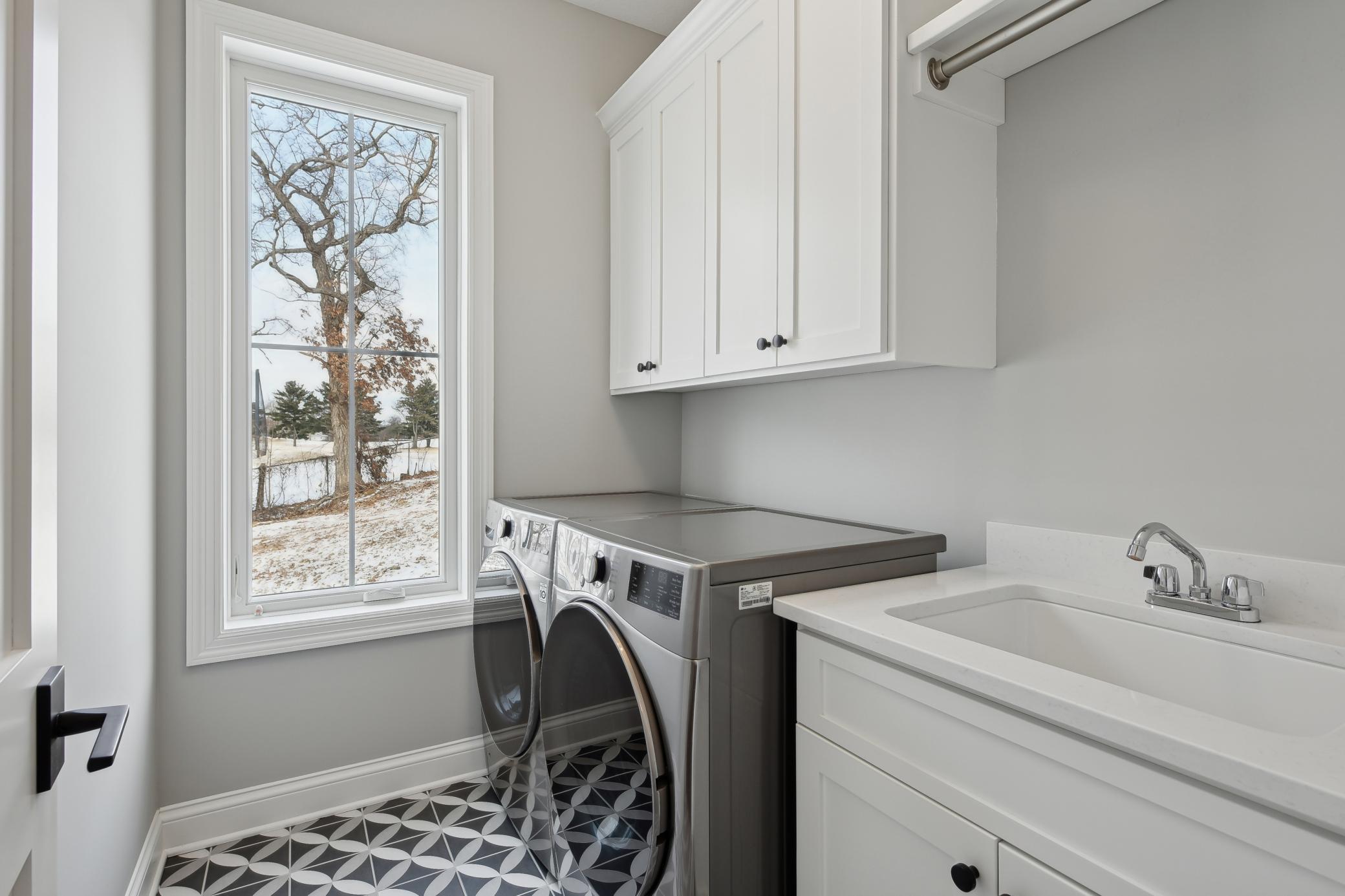 Main floor laundry room
