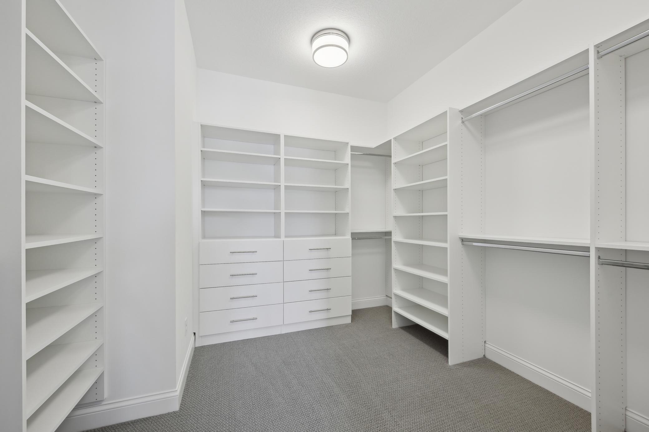 Custom walk-in closet
