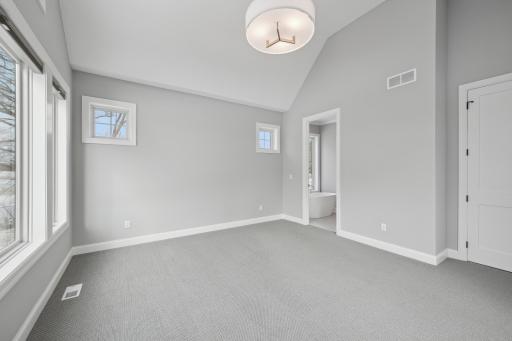 Owner's suite, leading into the bathroom and closet