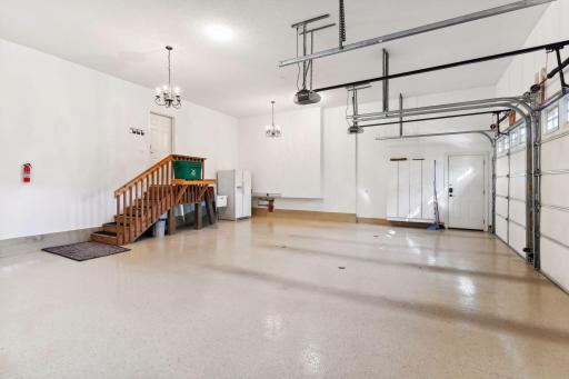 Heated 3-Car Garage with Epoxy Flooring, Water, and Drain
