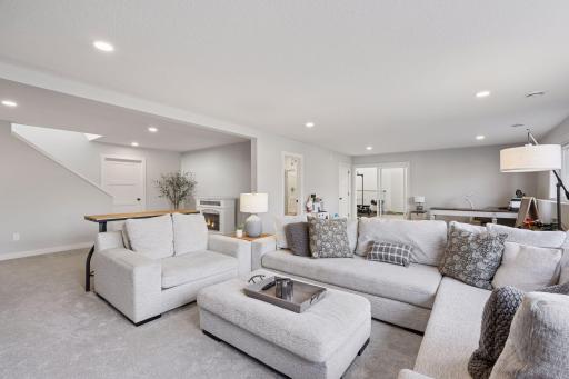 The open floorplan creates a versatile space.