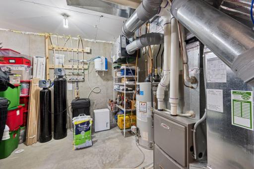 In the utility room, you will find a reverse osmosis system, iron filter, water softener and all other mechanicals.