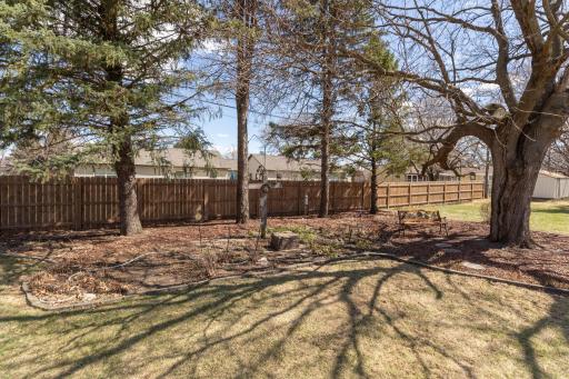 Back Yard is Park Like Setting When Perennials Bloom