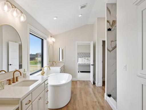 Premium finishes can be found throughout the home, including in this fantastic primary en suite!
