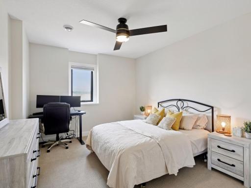 The lower level bedroom - a perfect oasis for houseguests!