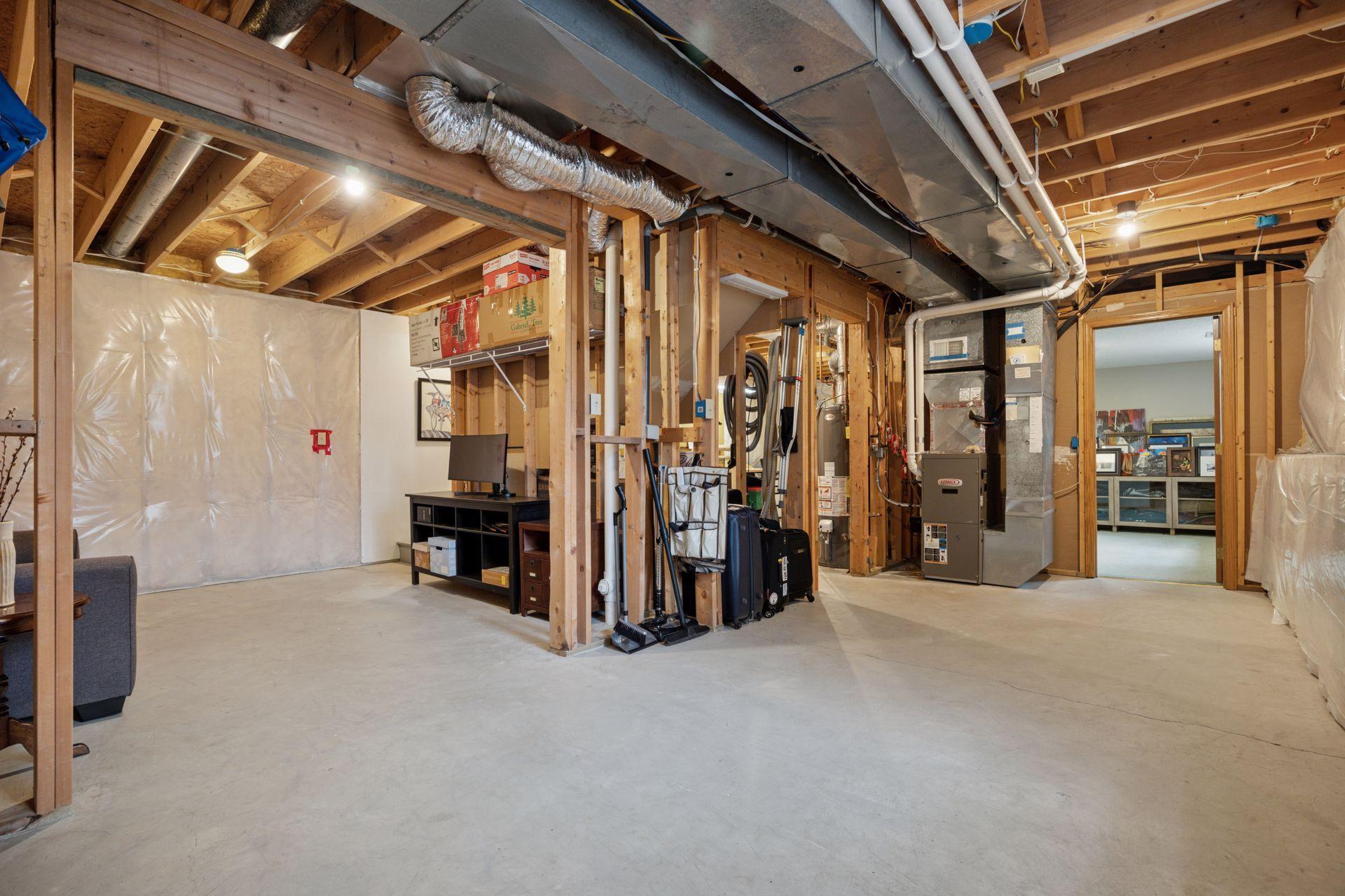 Bright Space for Finishing, Storage, or Home Gym